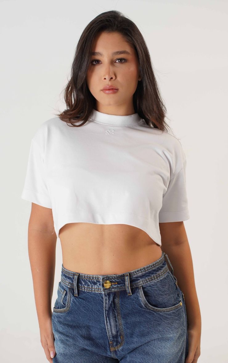 TSHIRT CROP TOP OVERSIZE DAMA