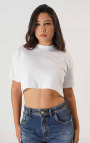 TSHIRT CROP TOP OVERSIZE DAMA
