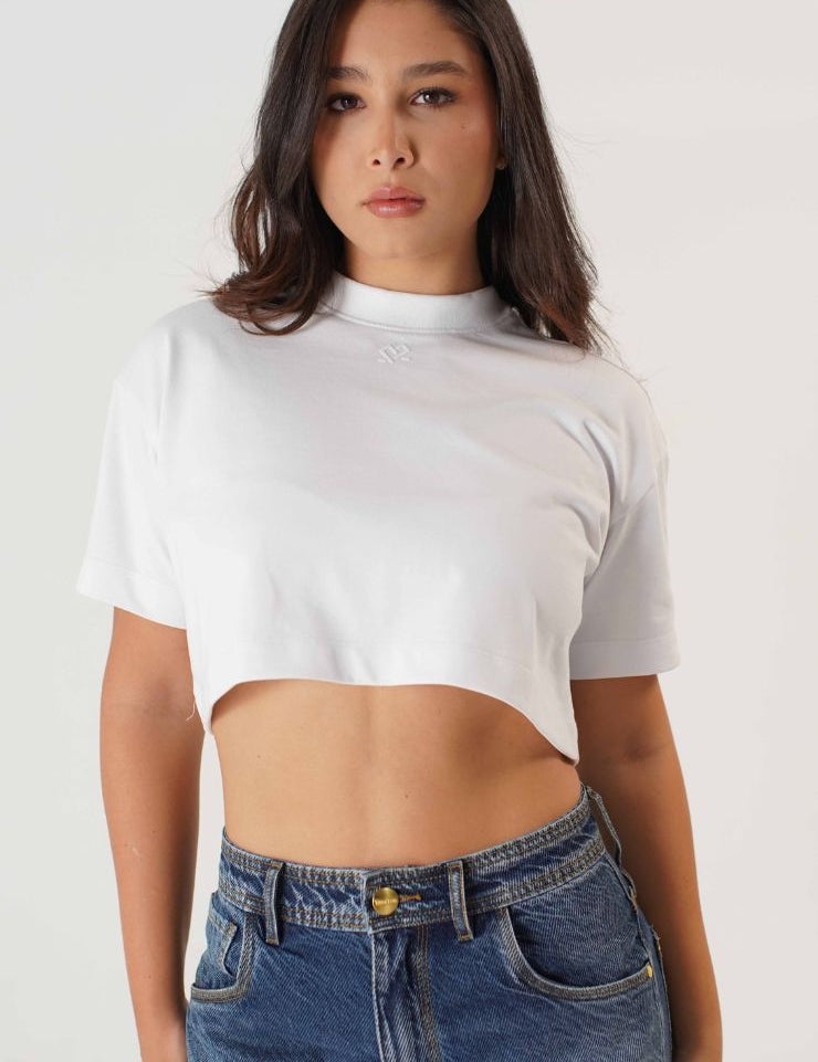 TSHIRT CROP TOP OVERSIZE DAMA