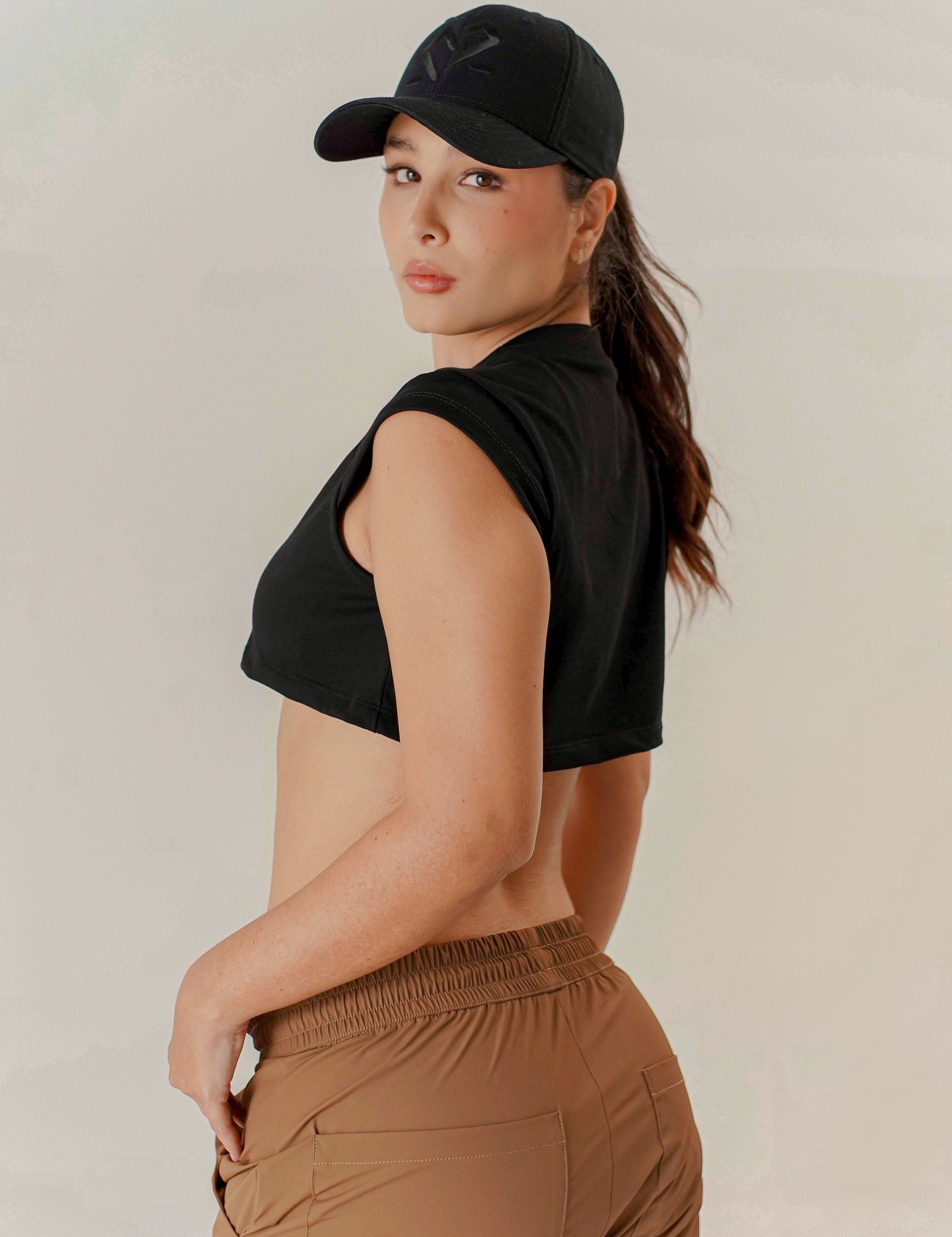 TSHIRT SUPER CROP TOP SLIM FIT DAMA