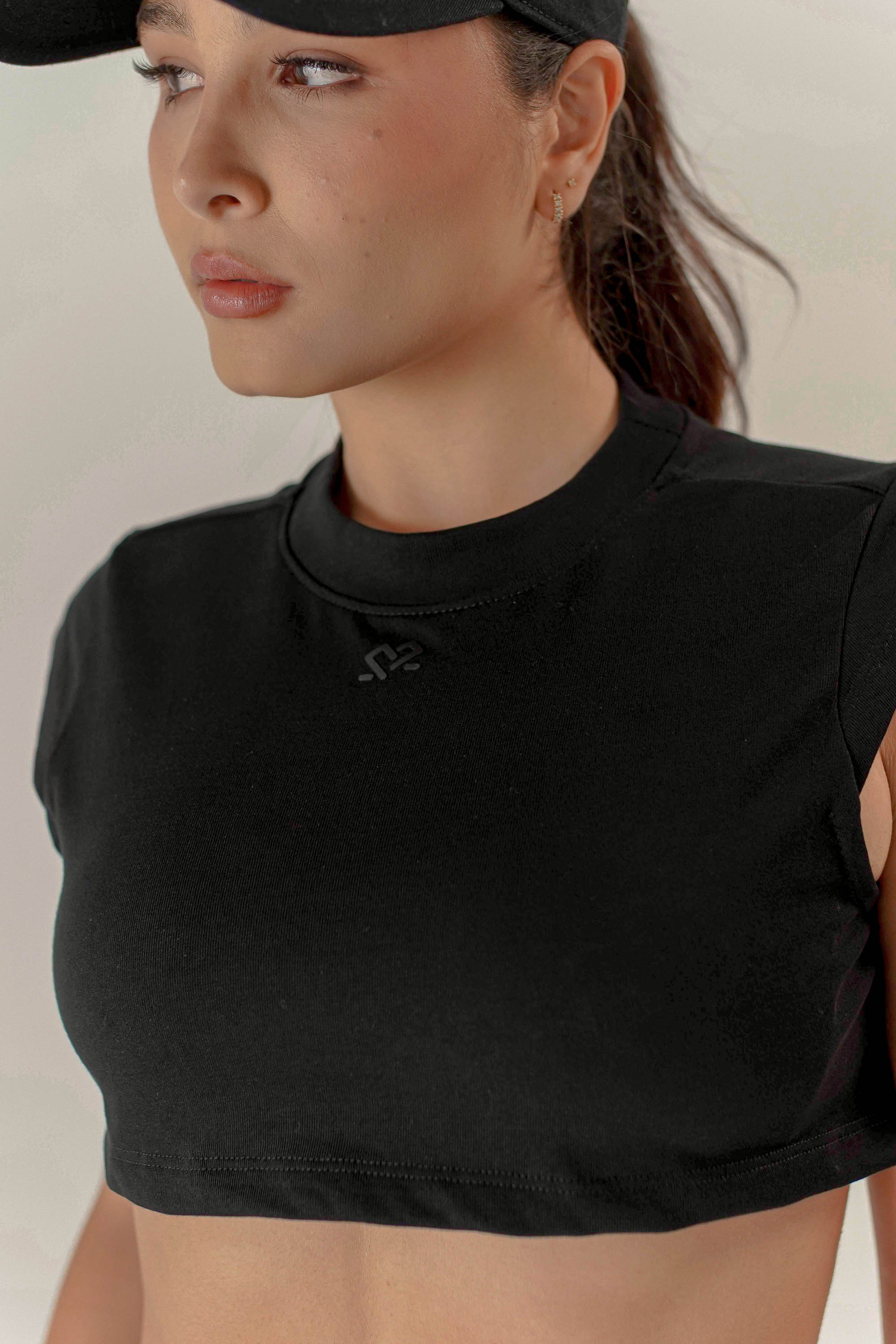 TSHIRT SUPER CROP TOP SLIM FIT DAMA