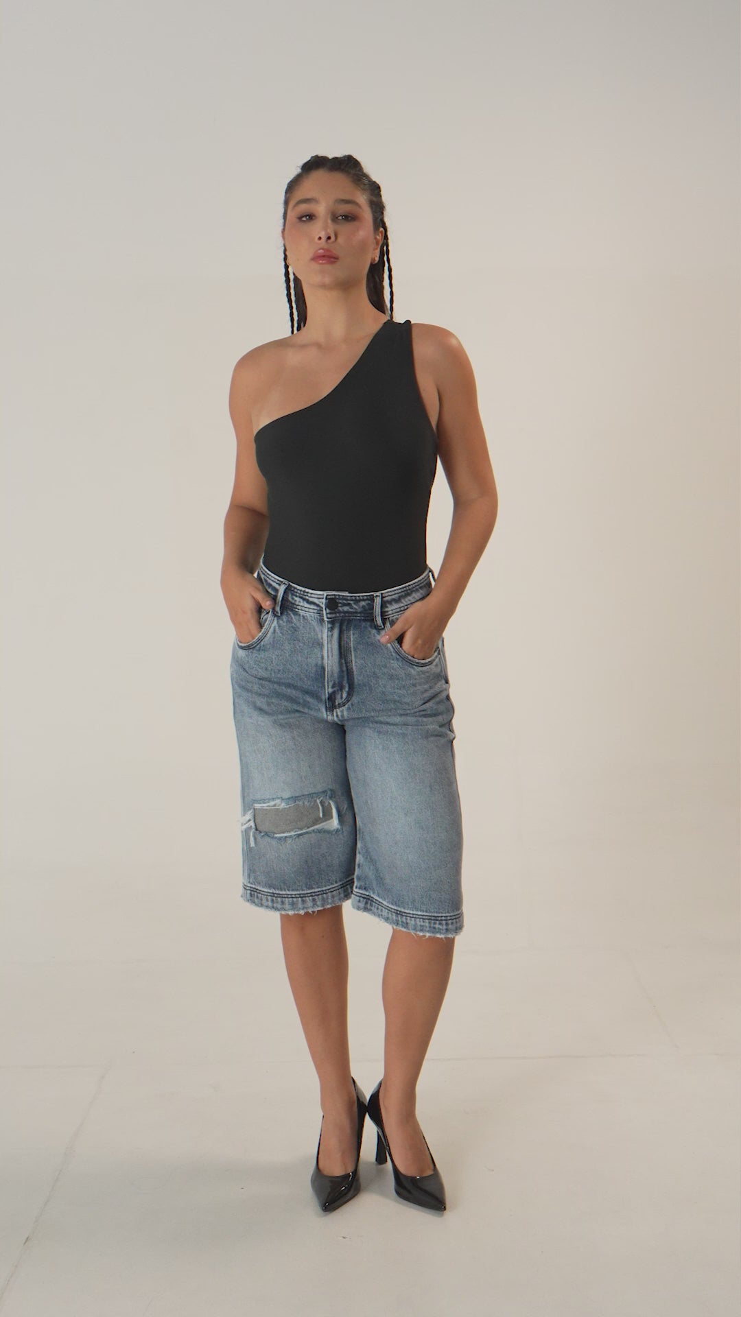 Body Un Solo Hombro Slim Fit Dama